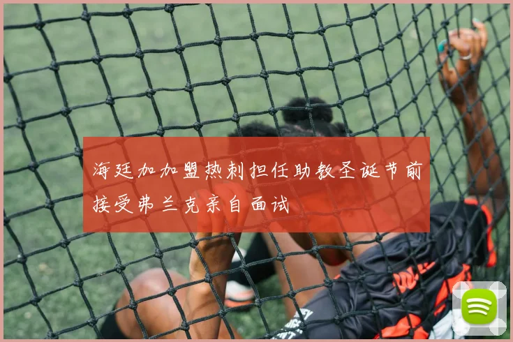海廷加加盟热刺担任助教圣诞节前接受弗兰克亲自面试